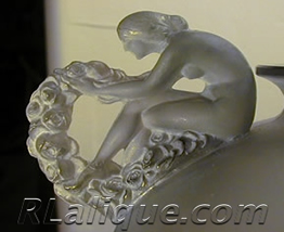 R.Lalique Bouchardon Vase Close-up of Woman